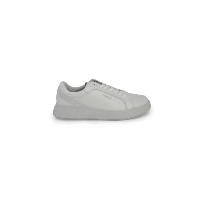 White low-profile Calvin Klein Men Sneakers featuring a sleek monochromatic design