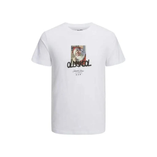 White T-shirt with Absurd graphic print from Jack & Jones Men T-Shirt collection