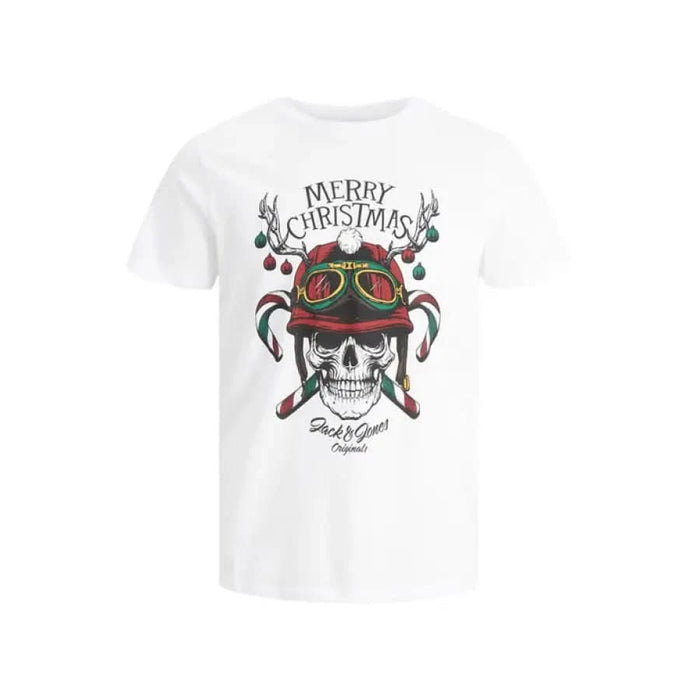 Jack & Jones - Men T-Shirt - white / S - Clothing T-shirts