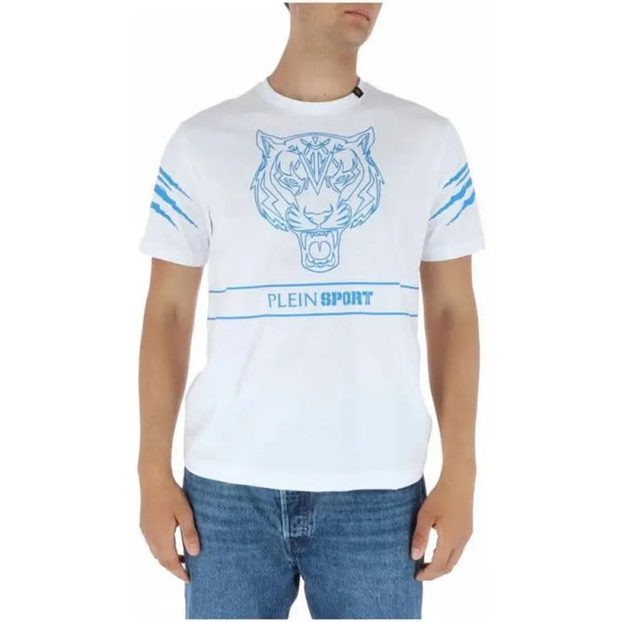 Plein Sport - Men T-Shirt - white / S - Clothing T-shirts