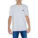 Tommy Hilfiger Jeans Men T-Shirt featuring a white design with small Tommy Hilfiger logo on chest