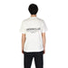 White Underclub Men T-Shirt featuring UNDERCLUE printed on the back