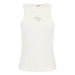 Guess women undershirt, white tank top with silver logo