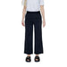 Wide-leg black trousers with white top & black sandals | Street One Women Trousers