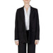 Sandro Ferrone woman in black suit and white shirt from Sandro Ferrone Women Blazer collection