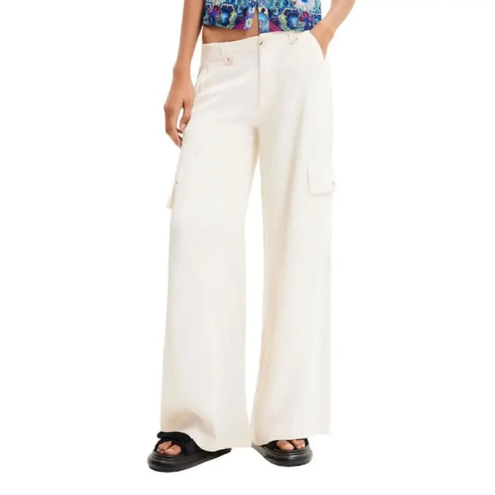 Desigual - Women Trousers - white / XS - Clothing