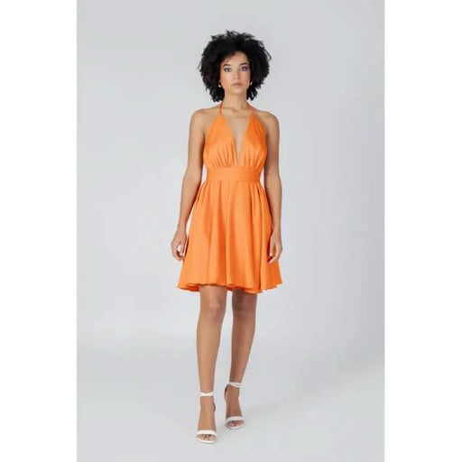 Sol Wears Women - Dress - orange / XS - Clothing Dresses