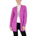 Woman in Vila Clothes purple cardigan sweater, Vila Clothes women cardigan featured image