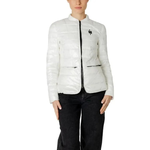 Blauer Blauer Women Jacket for spring summer - woman in white jacket and black pants