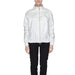 Urban style woman in white Suns jacket with zipper - Suns Women Clothing