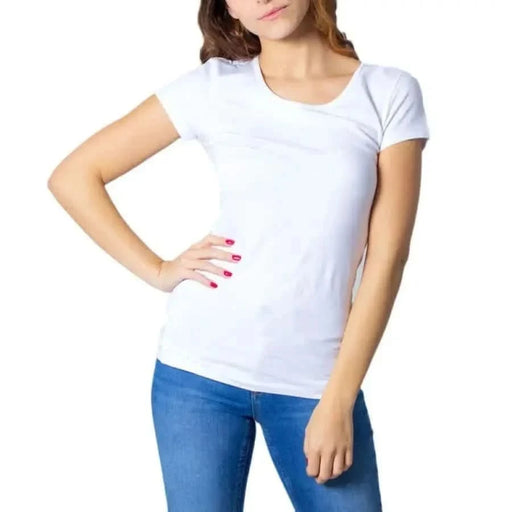 Only - Women T-Shirt - white / XS - Clothing T-shirts