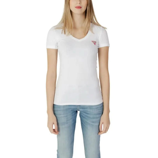 Guess - Women T-Shirt - white / XS - Clothing T-shirts