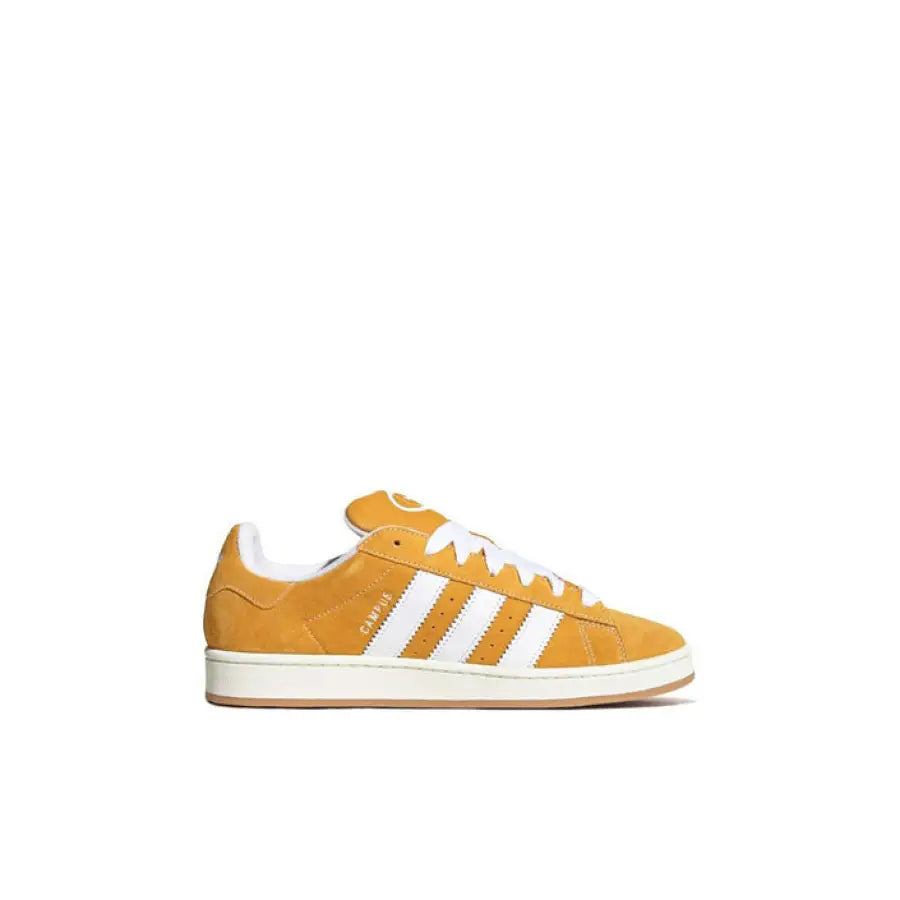 Yellow Adidas Campus sneaker with white stripes and laces - Adidas Women Sneakers