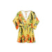 Urban style yellow blouse with tropical print - Desigual Women Dress